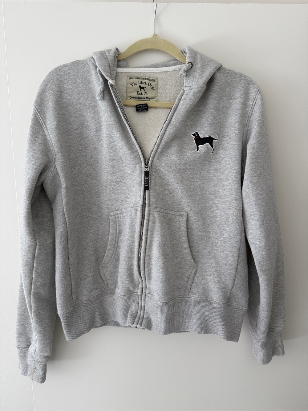Women’s Vintage The Black Dog Zip Up Sweatshirt L